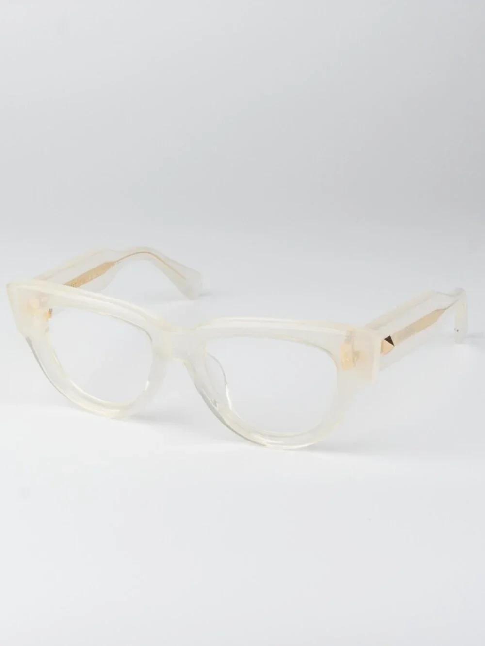 Valentino Women Eyeglasses Crystal Ivory Cat Eye V-ESSENTIAL - III VLX-125 C